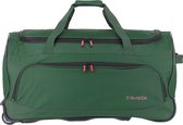 Travelite Reistas met wielen / Trolley - 89 Liter - Basics - Donker Groen