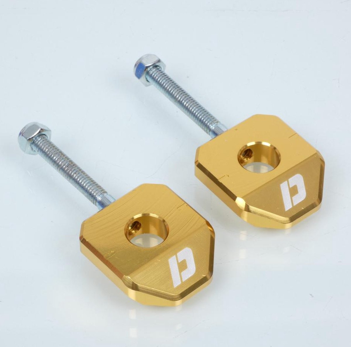 Tendeur chaîne de transmission Doppler pour Moto Aprilia 50 RX Moteur Derbi Ø12mm / or Neuf