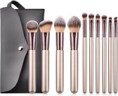 14 Delige Make Up Kwasten Set - Wimperborstel - Wenkbrauwborstel - Professionele Makeup Kwasten - Kwastenset - Make up kwasten set - LOUZIR