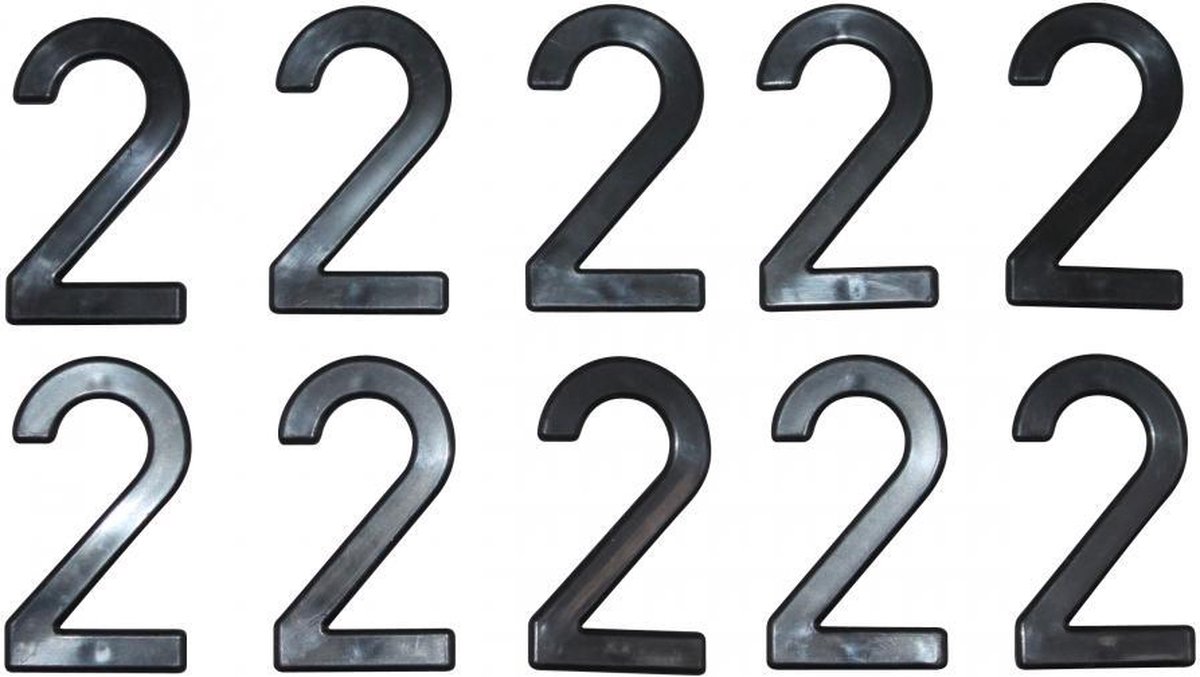 Plaque d immatriculation Tiflex pour Auto chiffre 2 / 45mm Neuf
