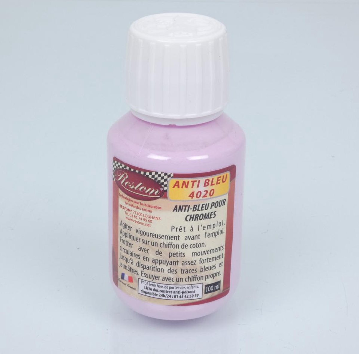 restom anti blauw roestvrij staal chroom restaurateur 4020 100ml voor motor auto vrachtwagen nieuw