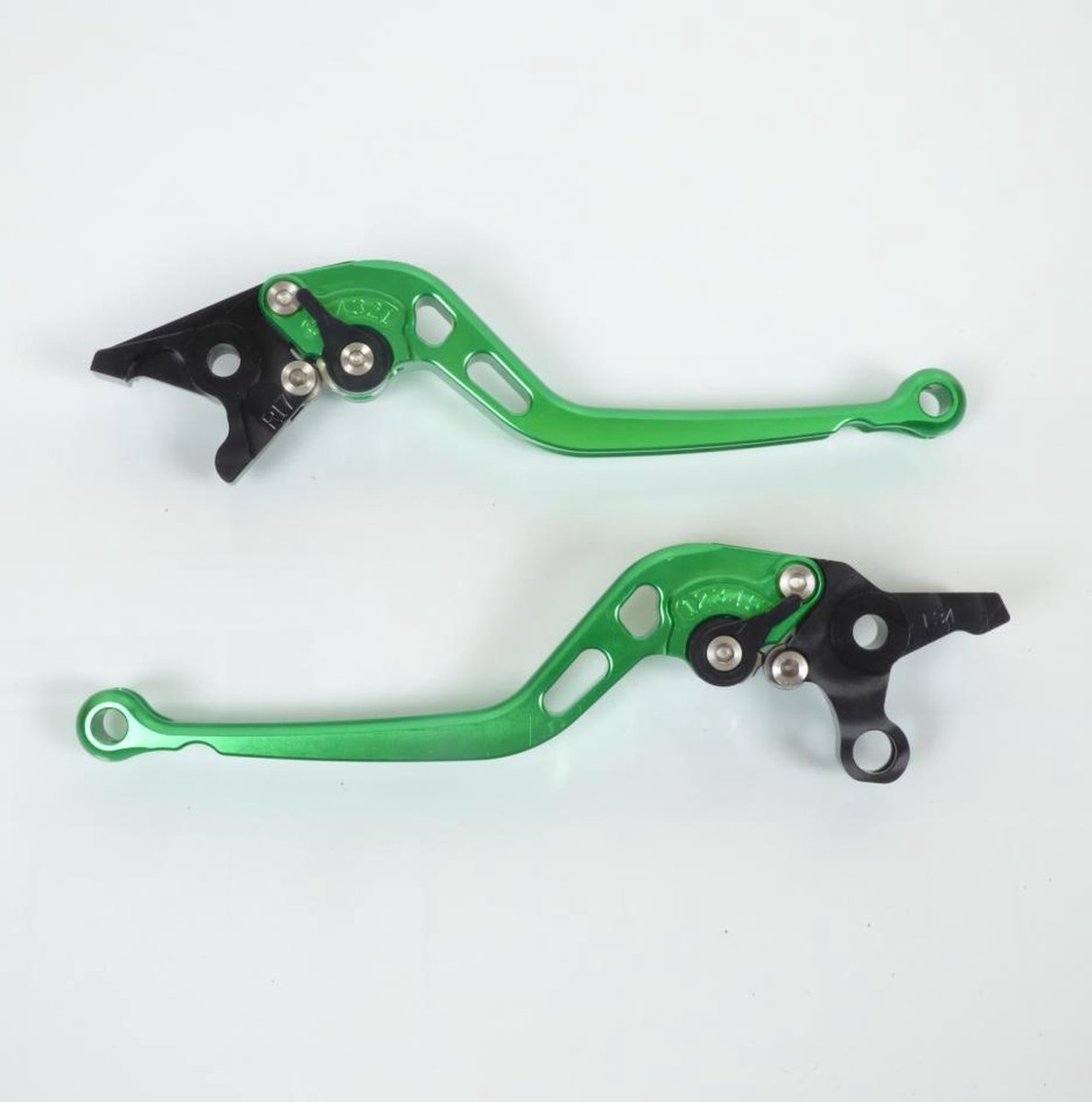 Levier frein droit gauche pour moto Kawasaki 1000 Versys 2012 à 2014 vert/noir neuf
