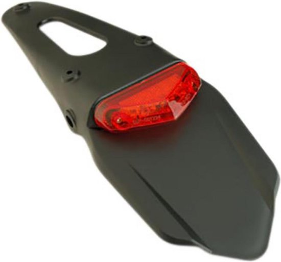 Feu Arrière LED Rouge Avec Support Plaque Pour Moto Tout Terrain - Universel Étanche
