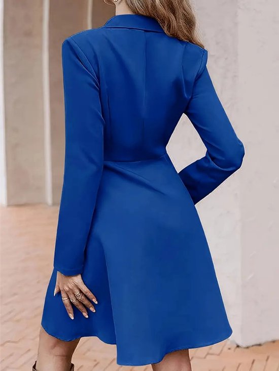 Manteaux Livano Femme - Manteau mi-long - Veste - Tailleur - Trench-coat - Pardessus - Hiver - Blauw - XL