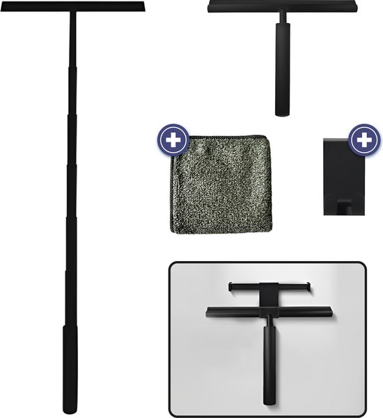 TTD® Douchewisser 2-in-1 - Zwart