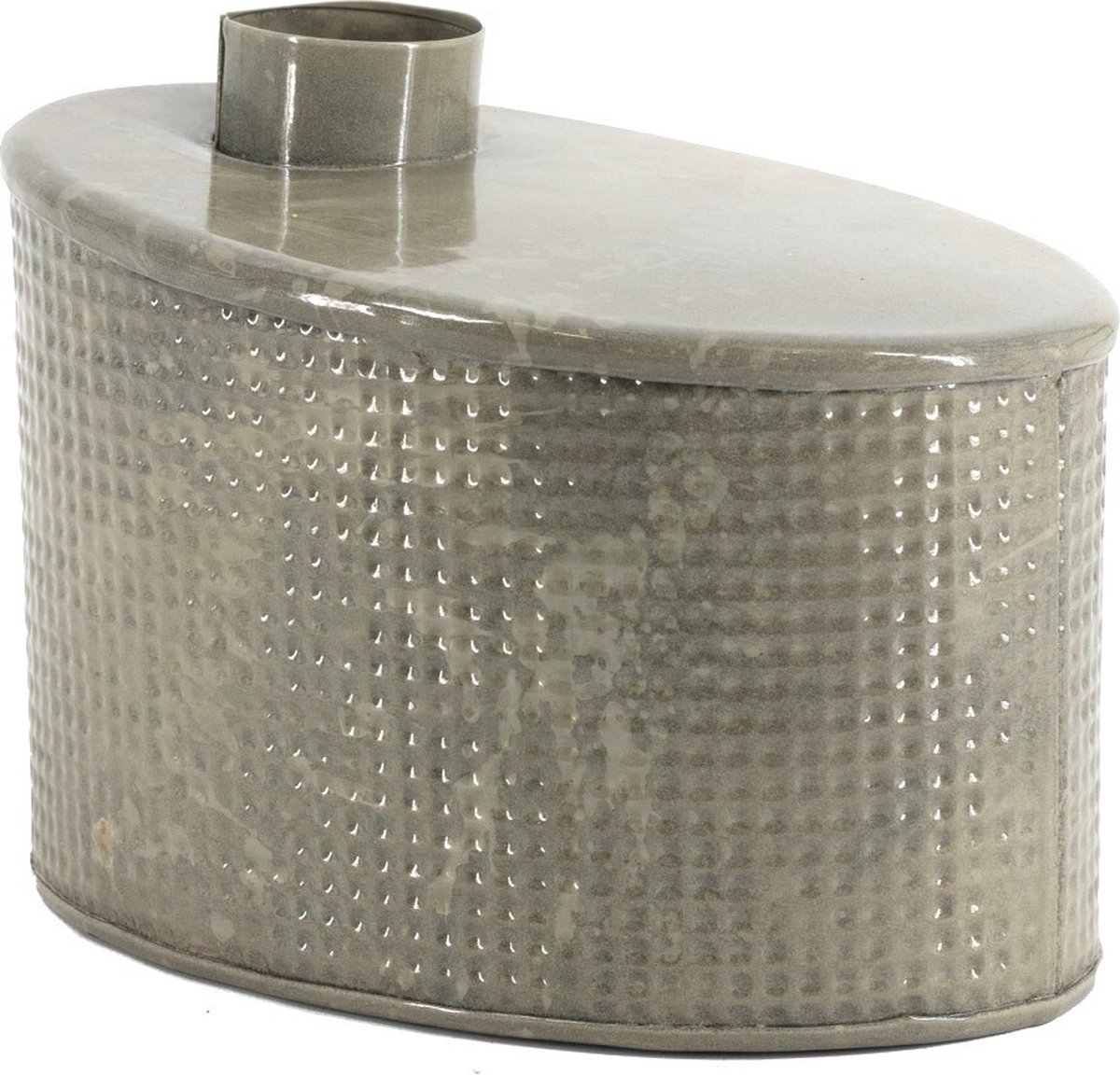 homebound by ky Metalen vaas ovaal sandstone | 15x23x18cm | vaas Beige
