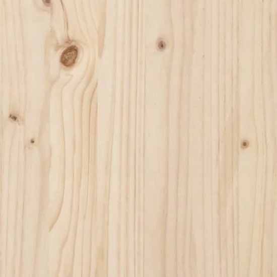 The Living Store Cadre de lit en bois - The Living Store - Encadrements de lit - 205,5 x 126 x 100 cm - Bois de pin Massief