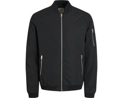 Jack & Jones - Heren Jas zomer Mash Bomber - Zwart - Maat M