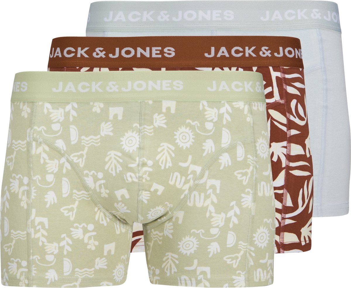 Jack & Jones heren 3P boxer trunks corals multi