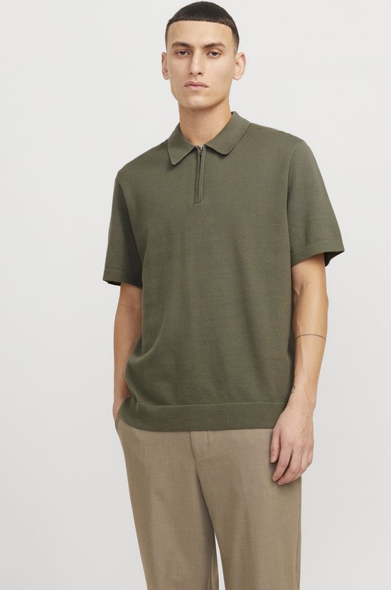 JACK&JONES - JPRBLAMILANO SPRING KNIT POLO SS SN - Heren - Gebreide truien