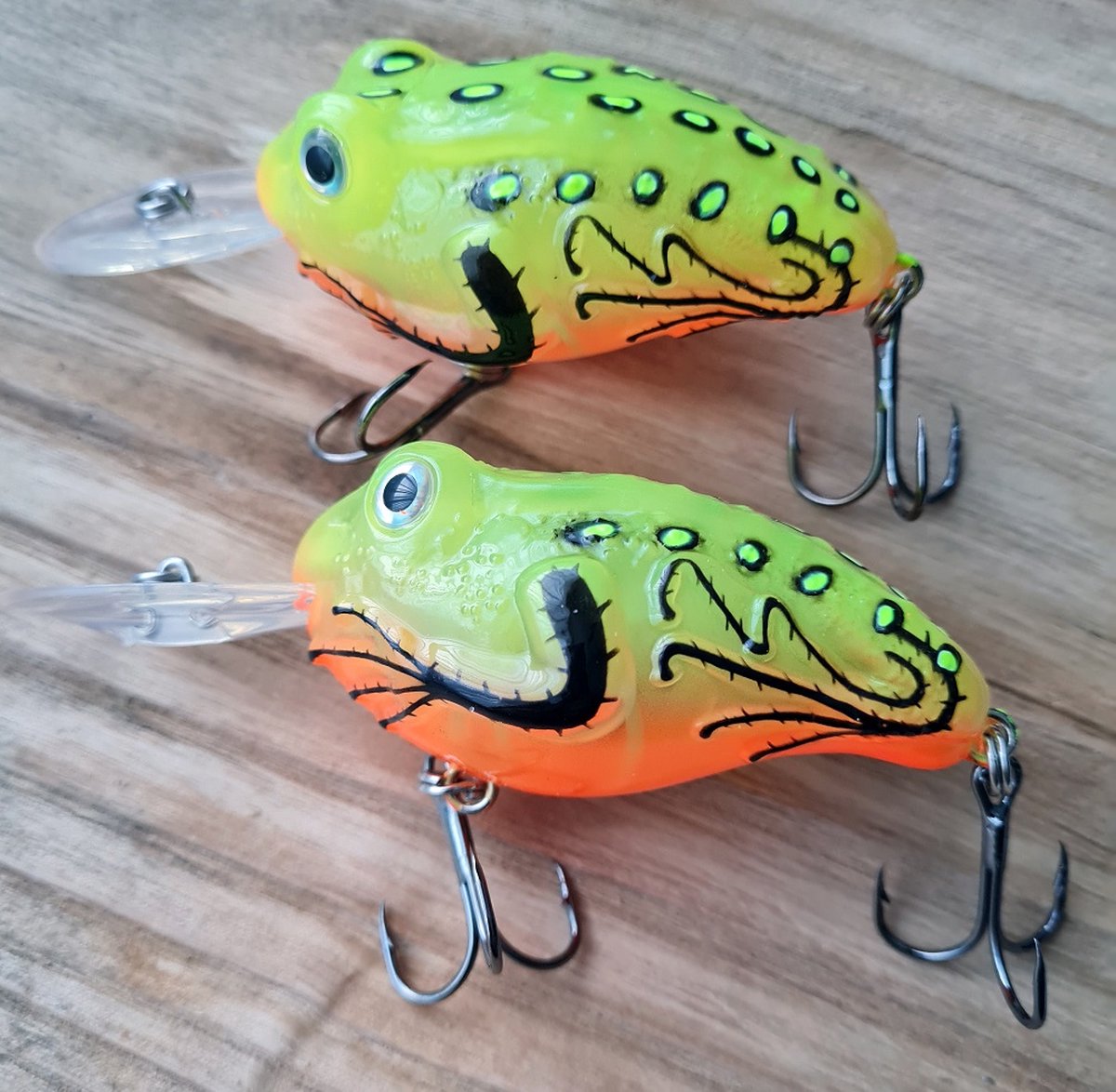 Rospo outdoor - kikker plug met ratel -visspullen- roofvis kunstaas 2 stuks