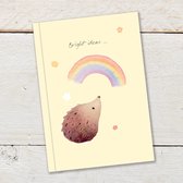 Ginger Betty Notitieboekje Egel met Regenboog, verpakt per 2 stuks