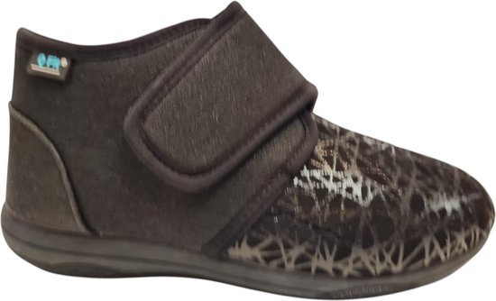 q fit geneve design noir pantoufle de chaussure de bandage extensible taille 40