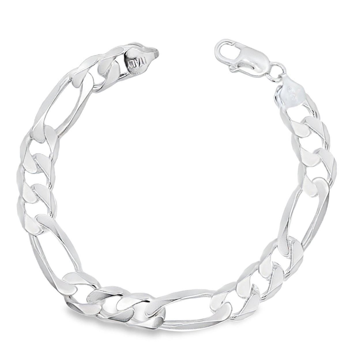Juwelier Zwartevalk zilveren figaro schakel armband - 23.189-9.8/22cm