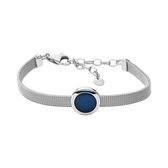 Skagen Sea Glass Armband  (Lengte: 16.00-21.00 cm) - blauw,zilver