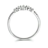Ring en Argent rhodié avec zircone 1334785