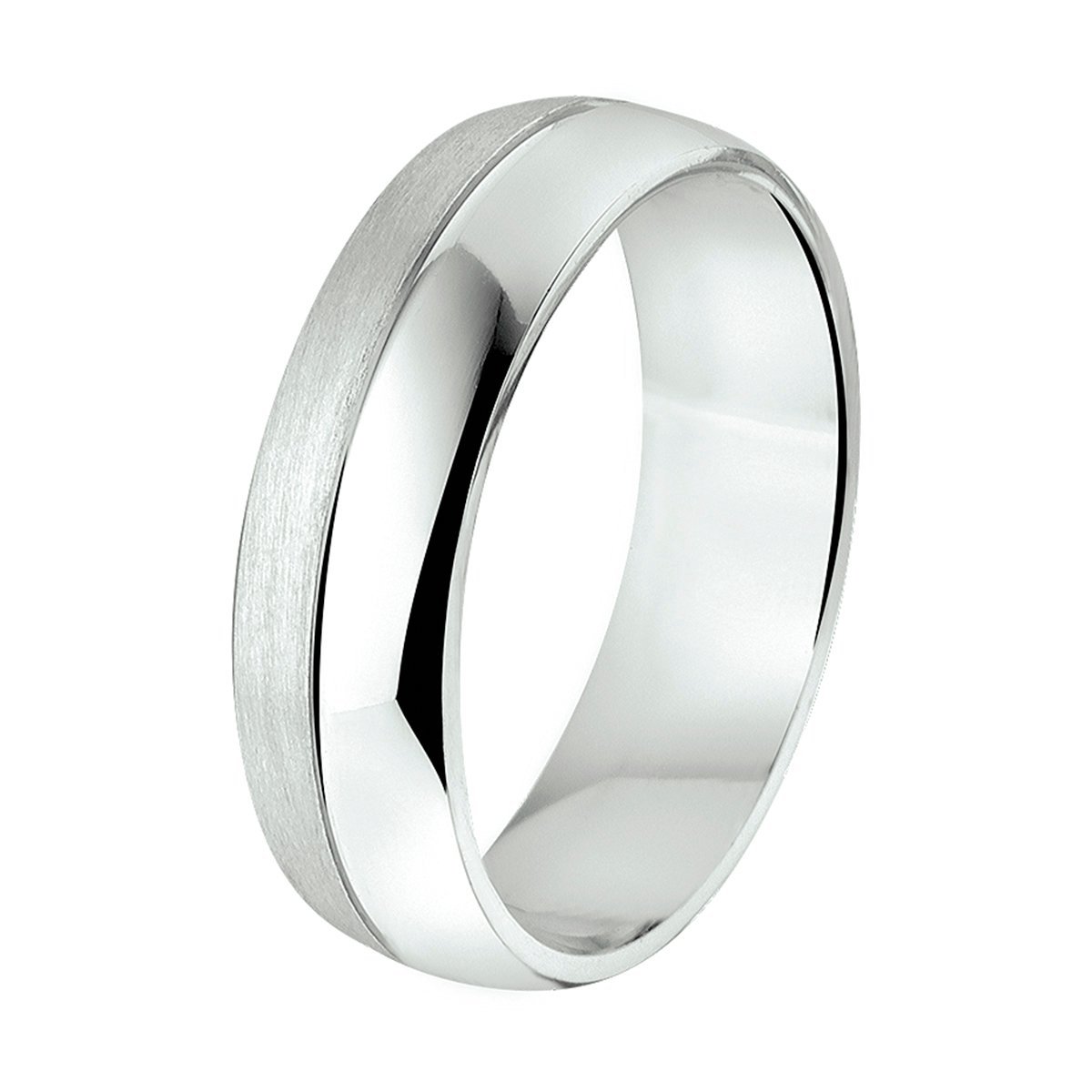 Gerhodineerd Zilver Ring A205 - 6 Mm Zonder Cz 1315405