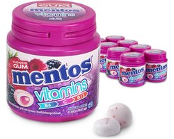 Mentos Gum Vitamins Forest Fruit - Kauwgom - Suikervrij - 8x45stuks