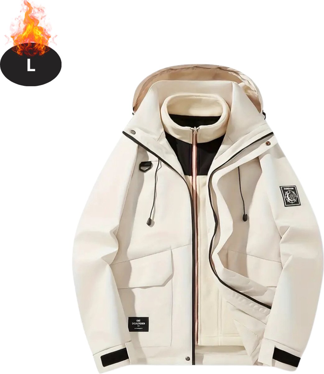 Bovista Skipak SkiBroek Skijas Ski Suit Wintersport Dames Winter Warm Fleece Wit
