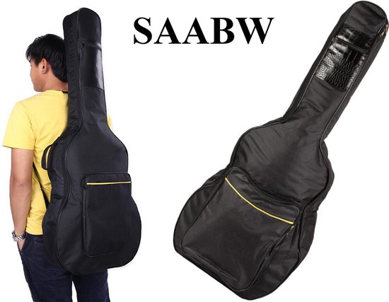 Weerbestendige tas voor akoestische gitaar – verstelbare riemen