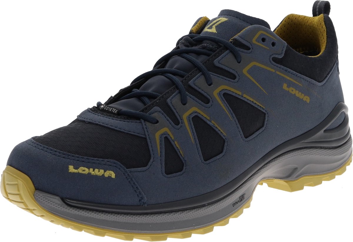 Lowa Innox Evo GTX Lo Wandelschoenen Heren Steel Mustard 43.5 Blauw