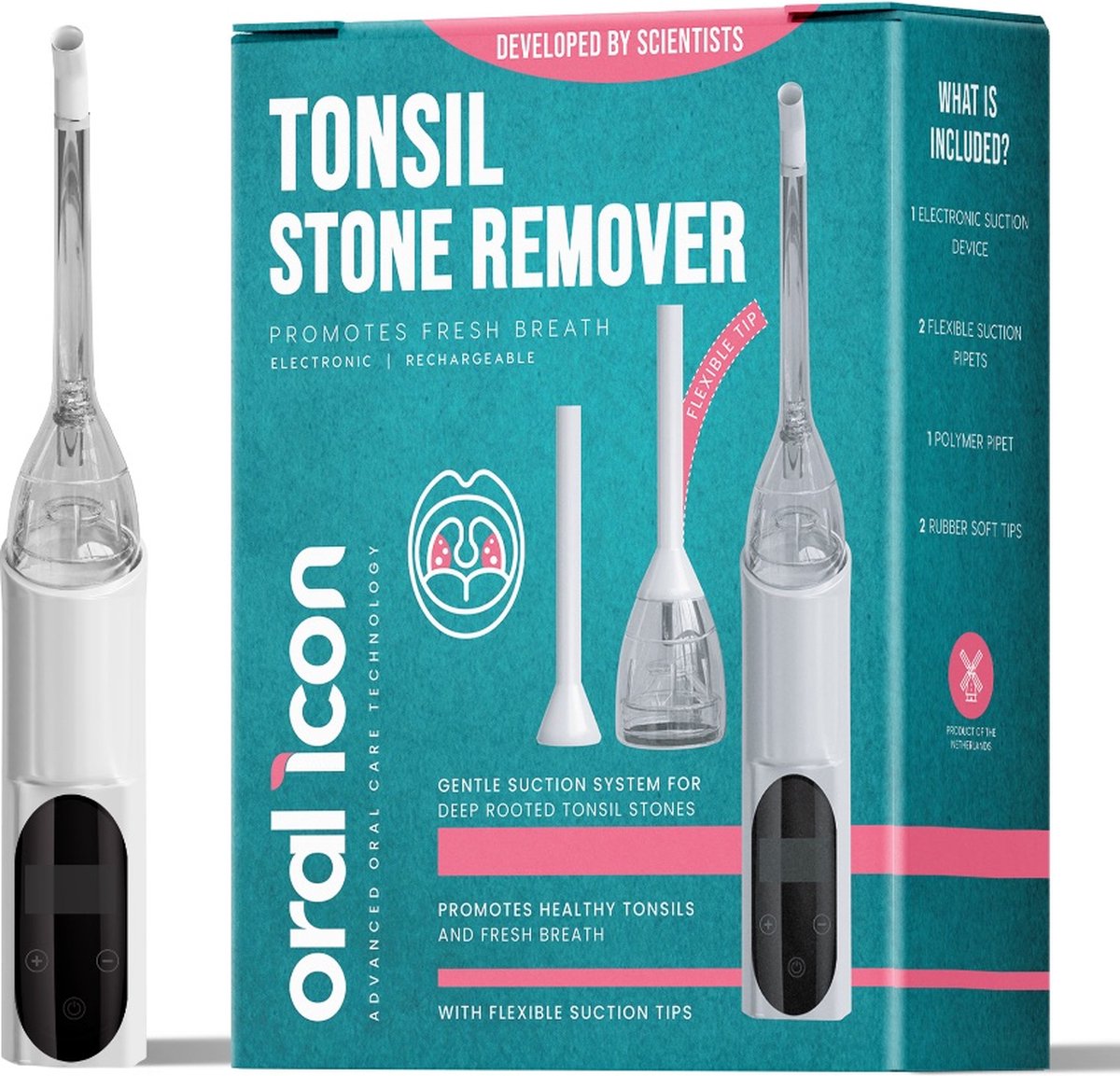 Goedkoopste Oral Icon Electronic Tonsil Stone Remover - amandelstenen verwijderaar - frisse adem - glasvrij