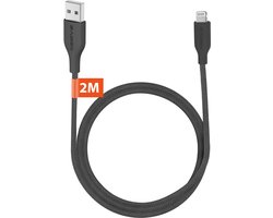 Lange USB Oplaadkabel 2 Meter - Geschikt voor Apple CarPlay en iPhone 14, 13, 12, 11, X met Lightning Oplader Kabel - Origineel Xssive Kabels