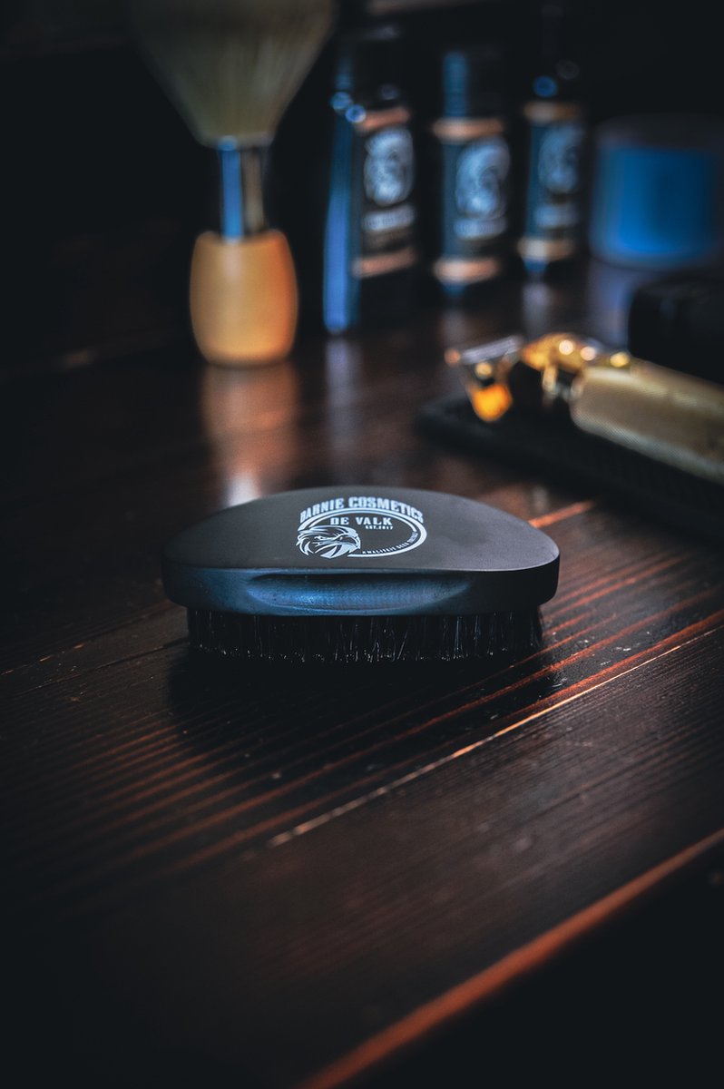 Barnie Cosmetics®- baardborstel - beard brush - baard stijlborstel - baardverzorging - zwijnenhaar - na gebruik van olie of balsem