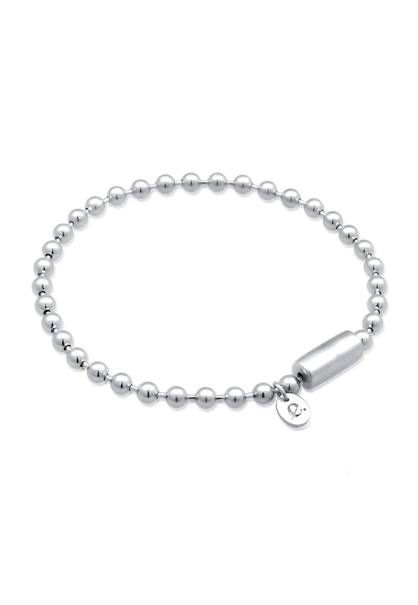 Elli PREMIUM - Armband - Elli PREMIUM Armband Dames Basic Kogelketting 925 Sterling Zilver - Dames