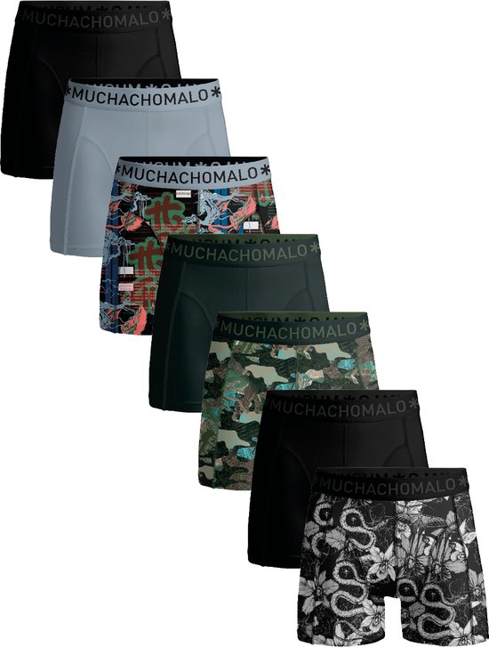 MUCHACHOMALO Heren Boxers, Katoenen Heren Effe Ondergoed, Multipack 7