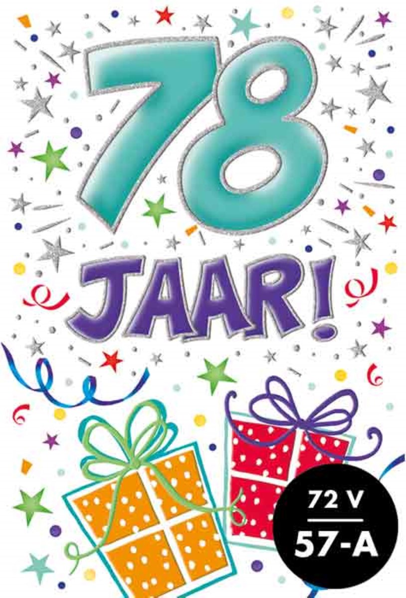 Verjaardagskaart - That Funny Age - 78 jaar - Met Envelop - Per stuk