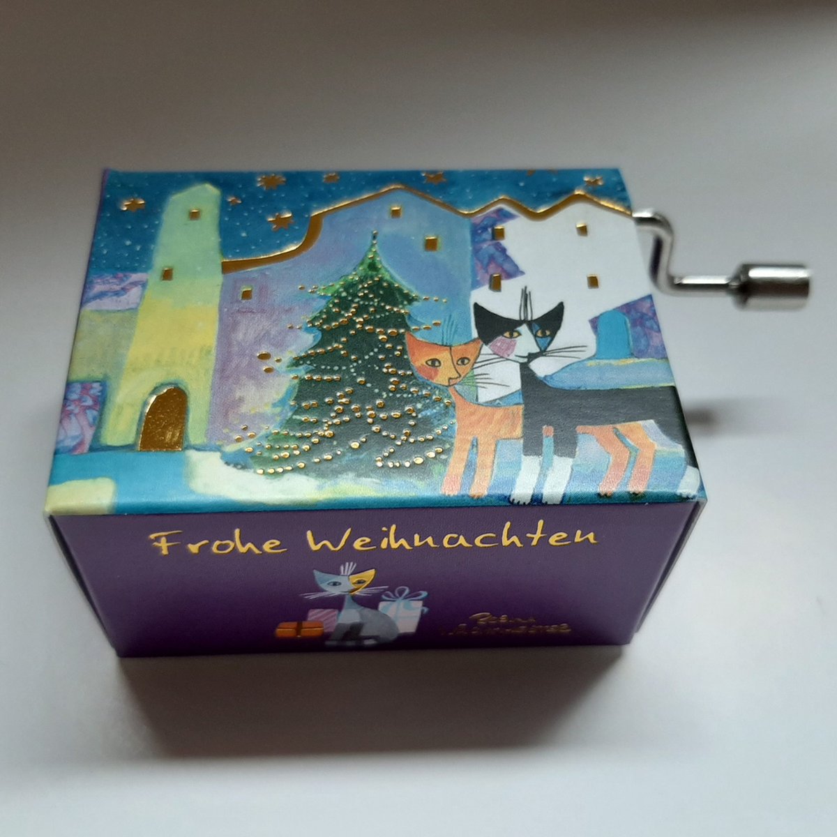 Muziekdoosje - speeldoosje kerst kunstenares Rosina Wachtmeister - Bianchina