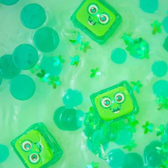 Glo Pals Pippa set - Light up cubes - Character + light up cubes - groen van Glo Pals — afbeelding 2