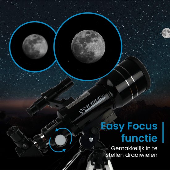 ODESSEY® Refractor Telescoop voor Kinderen 150X Zoom – Tafel Telescoop – Sterrenkijker – Telescoop Kinderen – Sterrenkijker voor Kinderen – Sterrenkijker Telescoop