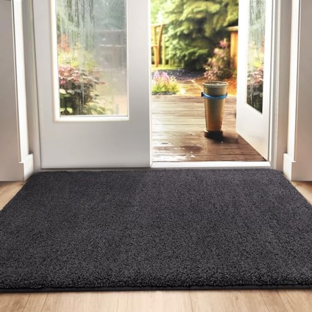 Deurmat, antislip barrièrematten voor binnen en buiten, super absorberend entreetapijt, machinewasbaar, zachte vloermat, tapijt, 80 x 120 cm