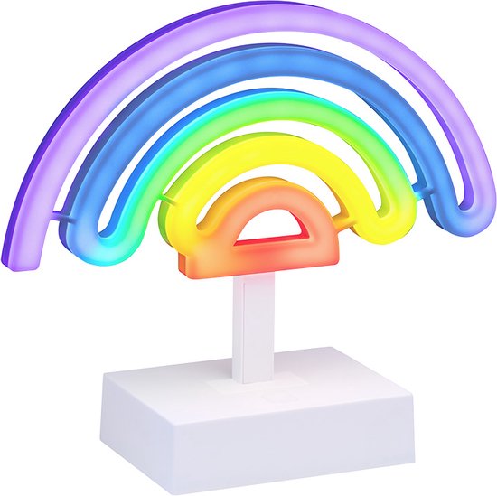 Neon Regenbooglamp van Paladone van Merkloos — afbeelding 2