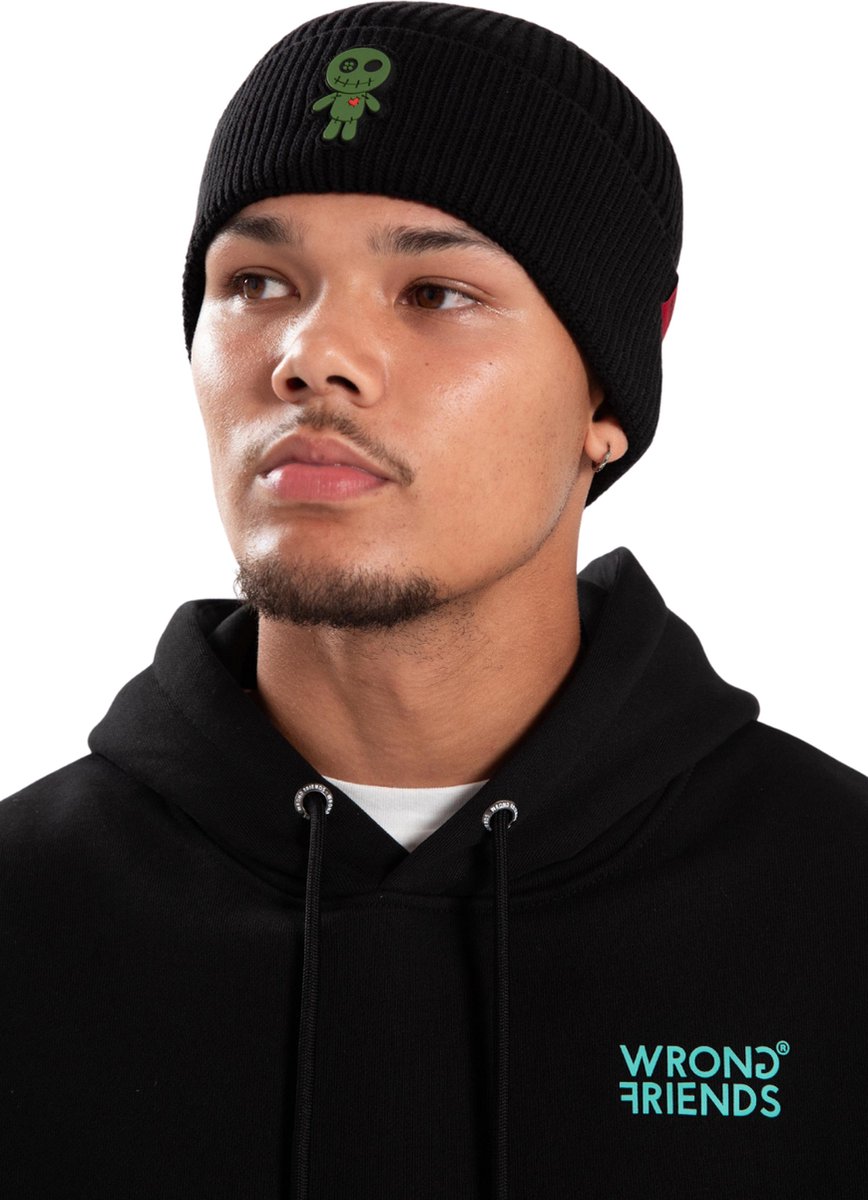 Wrong Friends Voodoo Beanie Muts Zwart