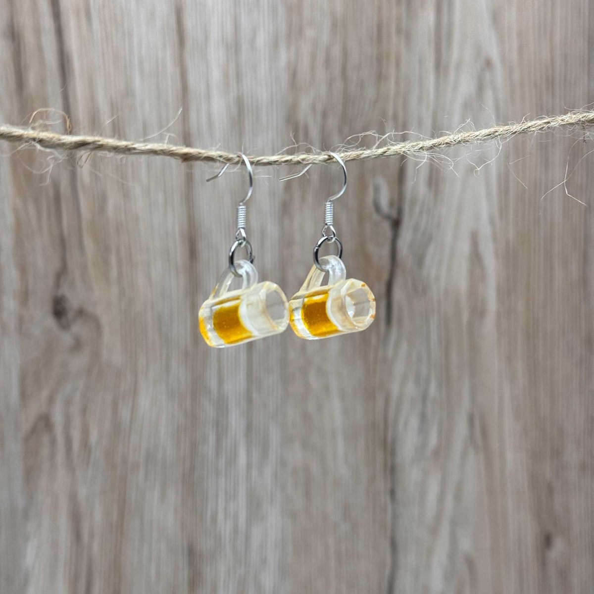 Oorbellen bierpul - bier - oorstekers - oorhangers - Carnaval - oorbel Oktoberfest - sieraden vrijgezellenfeest - apres ski - wintersport - kerst - Kerstcadeau vrouw