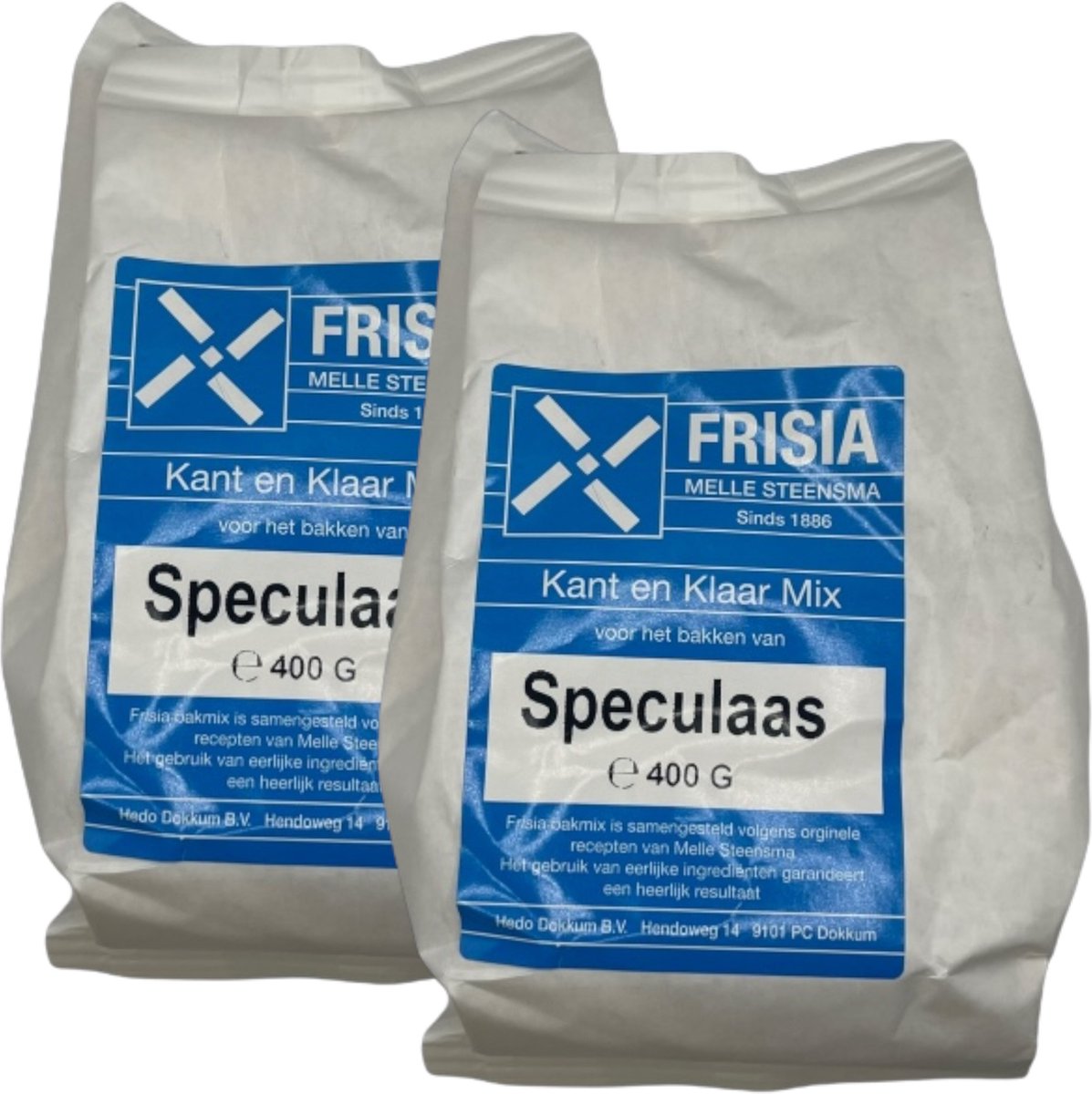 Frisia Speculaas Mix | 2x 400 gram | Kant-en-klare bakmix | Origineel recept 1886 | Succes verzekerd