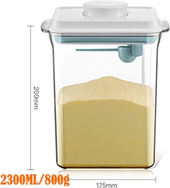 ANKOU 2300 Melkpoeder bewaarbus - Melkpoeder doseerdoos - Babyvoeding opslag - Melkpoeder dispenser van Merkloos — afbeelding 4