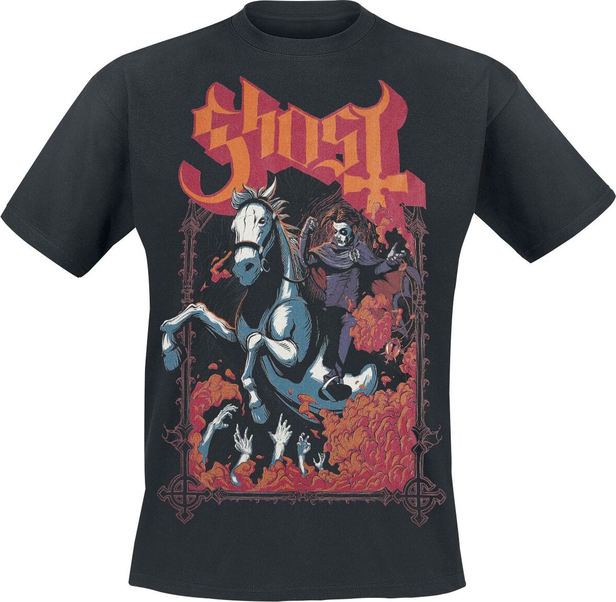 Ghost Charger Heren T-shirt - zwart - L