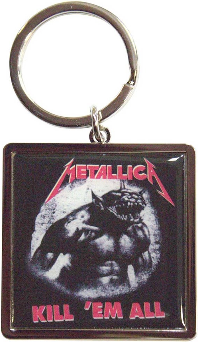 Metallica - Kill 'Em All / Jump In The Fire Sleutelhanger - Zwart