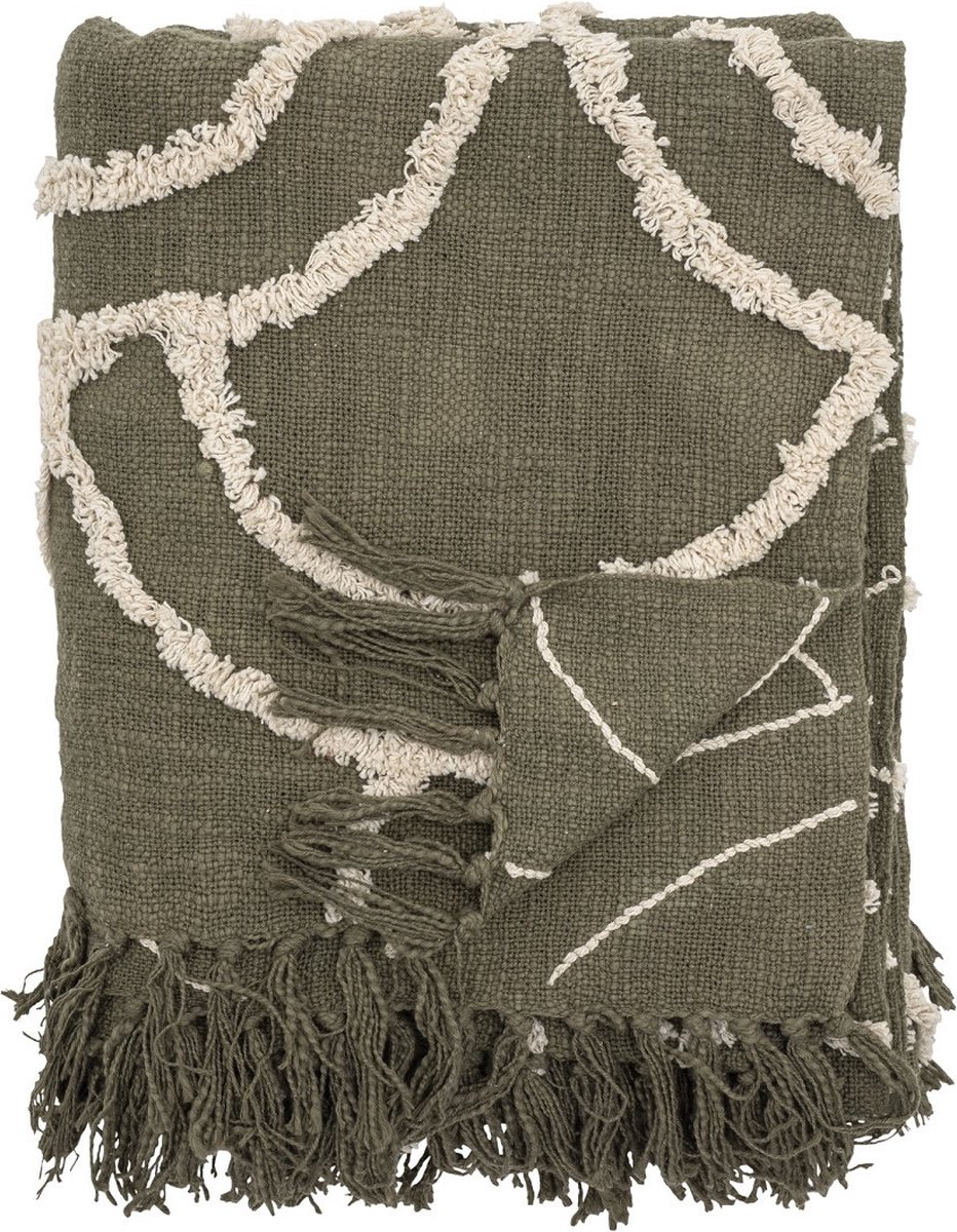 Plaid Mirfield groen – 125 x 0.5 x 150 cm