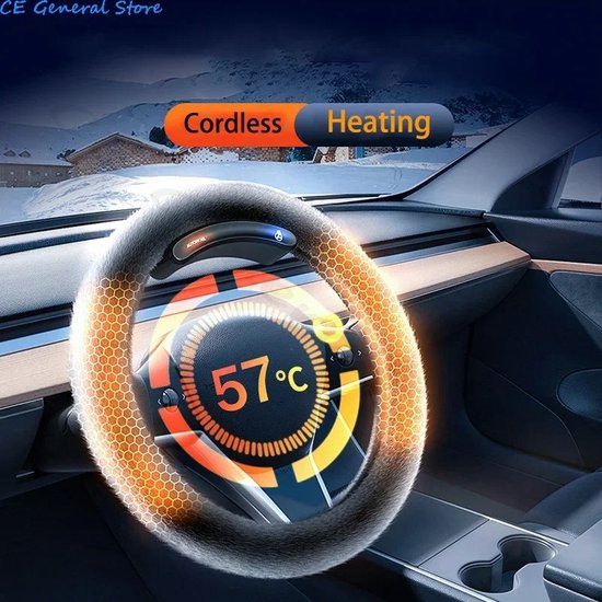 Stuurwiel Heater | 12V Verwarmde Warme Ademende Auto