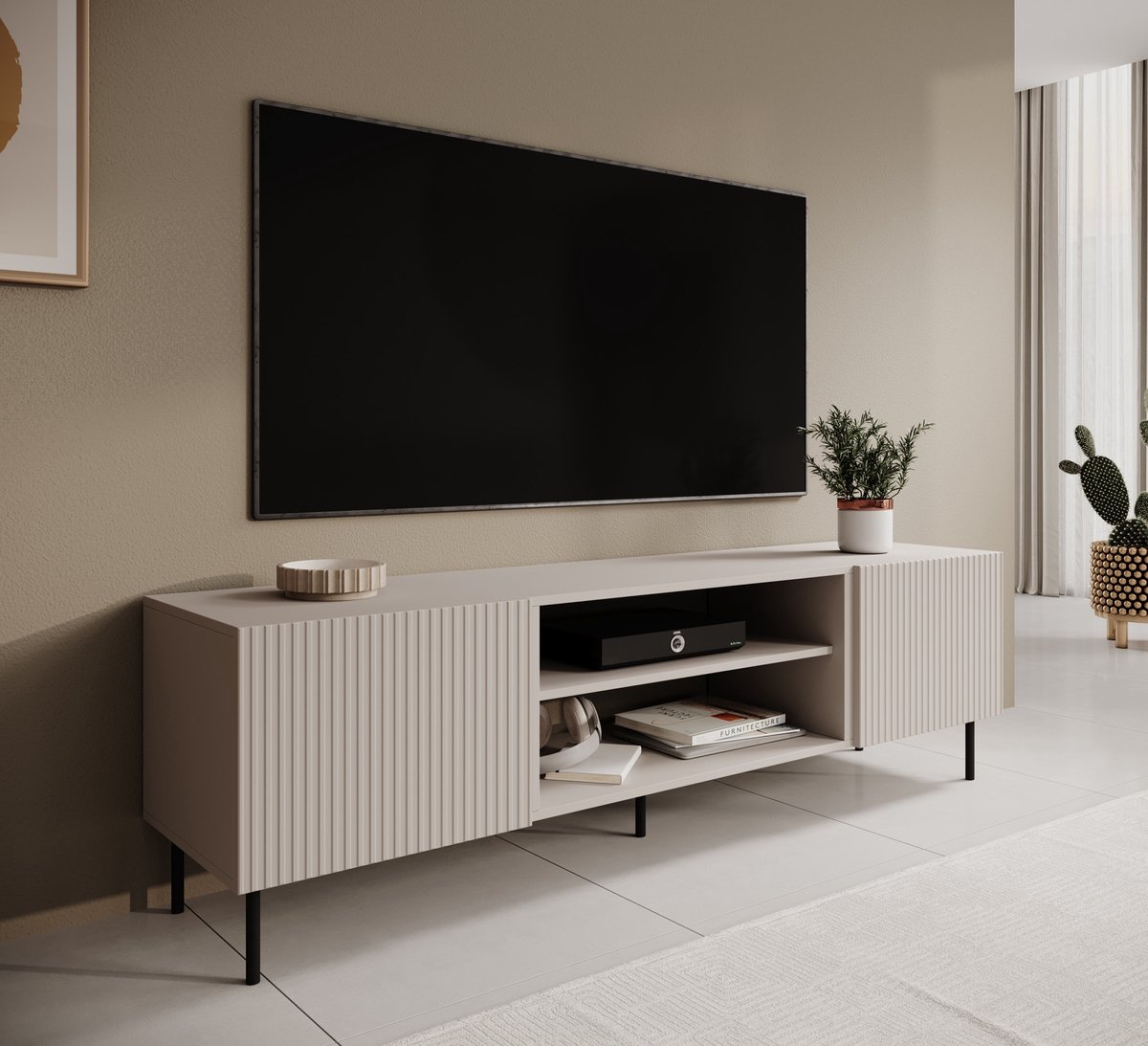 MEUBELLA TV-Meubel Alex - Beige - 181 cm