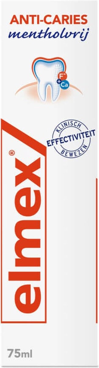 Goedkoopste Elmex Anti-Cariës Mentholvrij Tandpasta – 8 x 75 ml - Voordeelverpakking