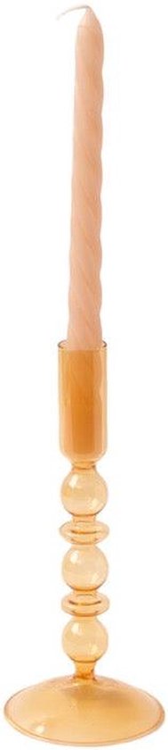 WinQ - Set de bougeoirs en verre rouge avec combinaison Oranje - Chandelier S/4