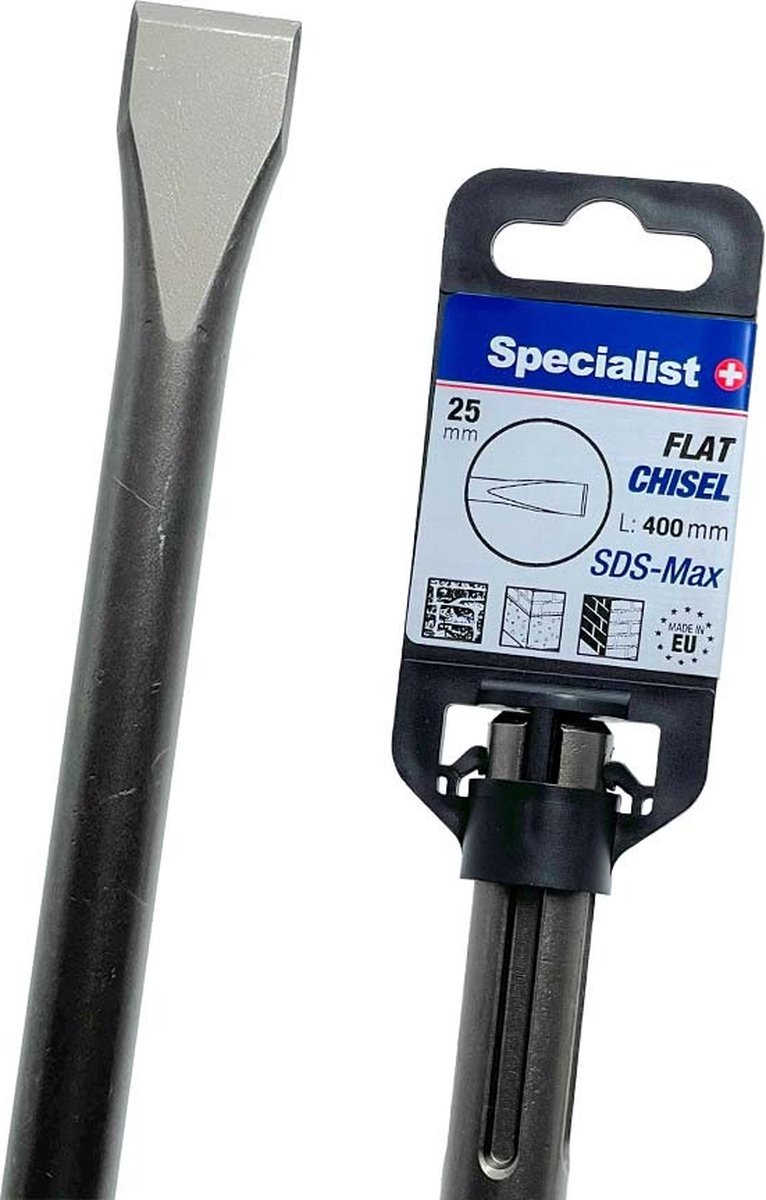 Sds max beitel plat 25 x 400 mm lang