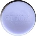Bovenaanzicht van een paarse RTHINK conditioner bar met "RTHINK your daily routine" in reliëf.