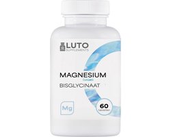 Magnesium Glycinate - 60 Tabletten - 150mg elementair magnesium Bisglycinaat / Glycinaat per dag dosering - Luto Supplements